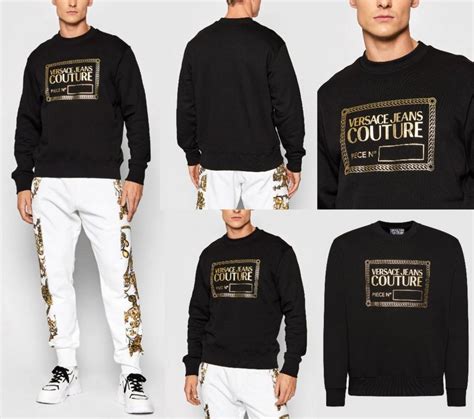 versace pulli gold braun|versace logo sweater.